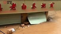 福建福鼎遭强暴雨袭击，“中国白茶第一街”被淹，商户称水浸到脖子，损失五十万起