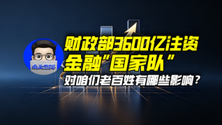 财政部3600亿注资金融“国家队”，对咱们老百姓有哪些影响？｜商业微史记