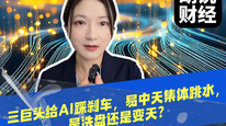 三巨头给AI踩刹车，易中天集体跳水，是洗盘还是变天？