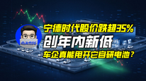 宁德时代股价跌超35%，创年内新低，车企真能甩开它自研电池？｜商业微史记