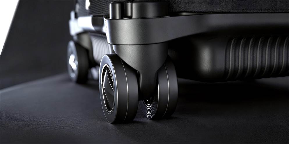 HELIX 360°移动万向轮系统细节 展示丛林系列所采用的轮组设计方向