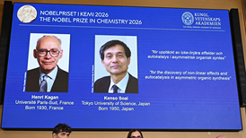 2026年诺贝尔化学奖揭晓!法国日本两位科学家将平分奖金