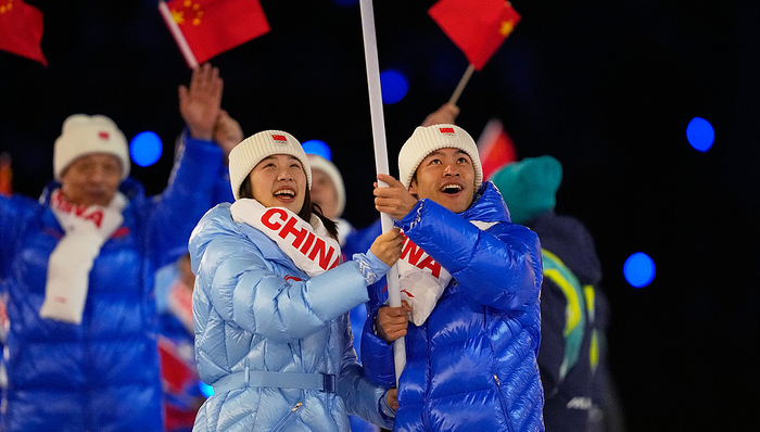 运动品牌;时装秀;米兰冬奥开幕式;入场服