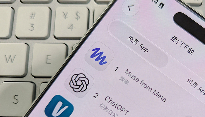 Muse;Meta;ChatGPT;日活;下载量;AI;SEO;文章标题;关键词提取