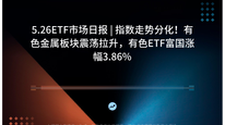 5.26ETF市场日报 | 指数走势分化!有色金属板块震荡拉升,有色ETF富国涨幅3.86%