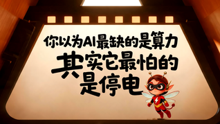 你以为AI最缺的是算力，其实它最怕的是缺电