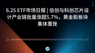 6.25 ETF市场日报 | 信创与科创芯片设计产业链批量涨超5.7%，黄金股板块集体重挫