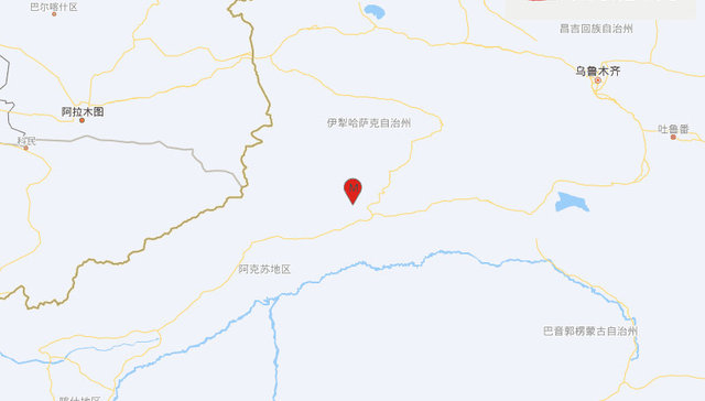 新疆阿克苏地区拜城县发生4.7级地震，震源深度17千米