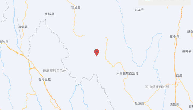四川凉山州木里县发生5.0级地震，震源深度8千米