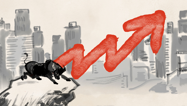 政策利好刺激，港股地产板块逆势走强，融创3天涨了170%