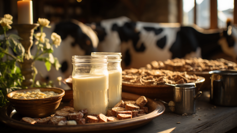 把白切鸡、猪脚饭“融”牛奶里，地方乳品正在集体做“年夜饭”