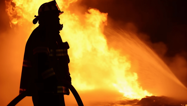 河北燕郊一小区旁发生火灾，疑似电动车起火引起