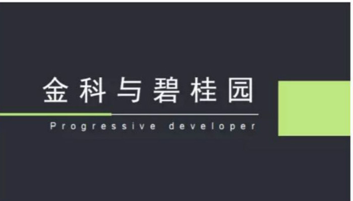 碧桂园,金科,二级城市