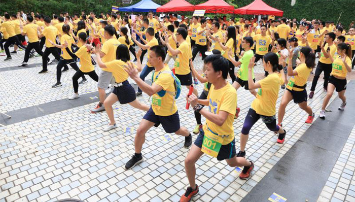 华乐街坊齐参与 广东国际大厦第五届登高接力赛落幕