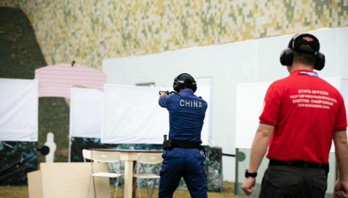 全球警界“神枪手”广东竞技，中国队包揽冠军