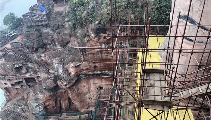 乐山大佛再“出关”，4月下旬将与游客重逢