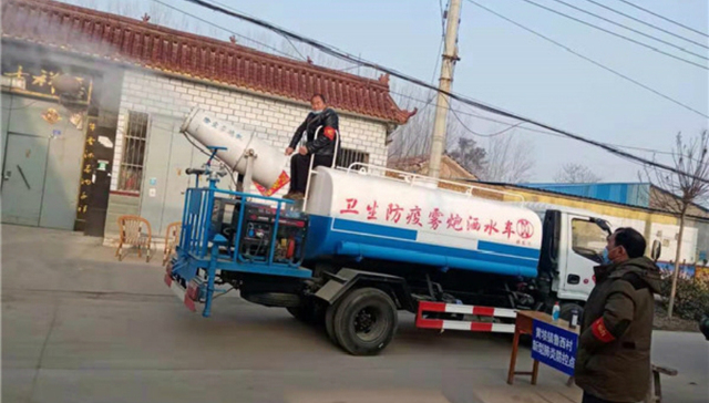 看嘉祥农民朋友的防疫神器？ 消毒灭菌各有高招！
