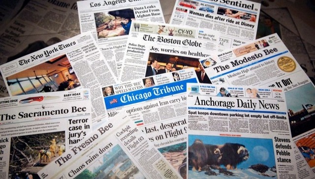 美国,媒体,报纸