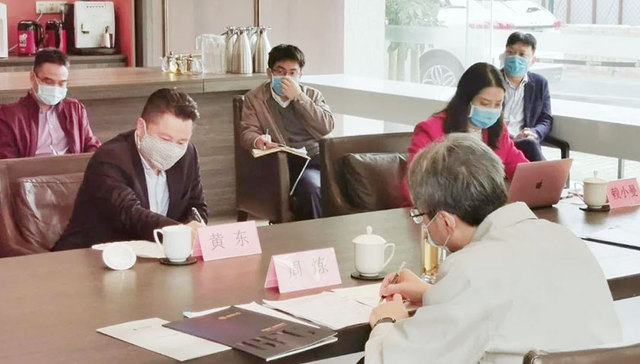 共鉴未来|广投集团董事长周炼到威壮金投中心项目调研指导