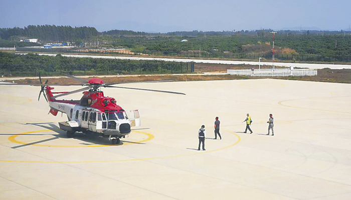 东方通用机场预计5月投入使用，将开展海上搜救、医疗救护等业务