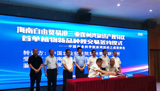 2200万元！中国农业科学院在三亚崖州湾科技城率先实现成果转化