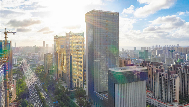 海口商务楼宇出租率稳步提升，楼宇经济“拔地而起”