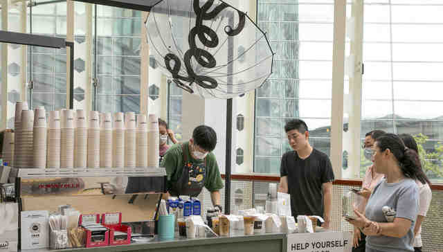 咖啡,消费,餐饮