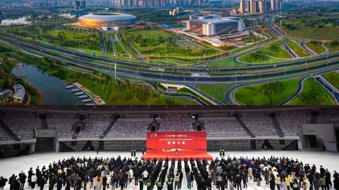 成都大运会龙泉驿赛区委员会举行誓师大会