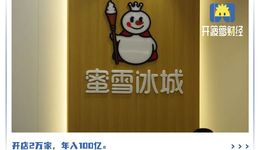 蜜雪冰城要上市，賺錢不靠賣奶茶