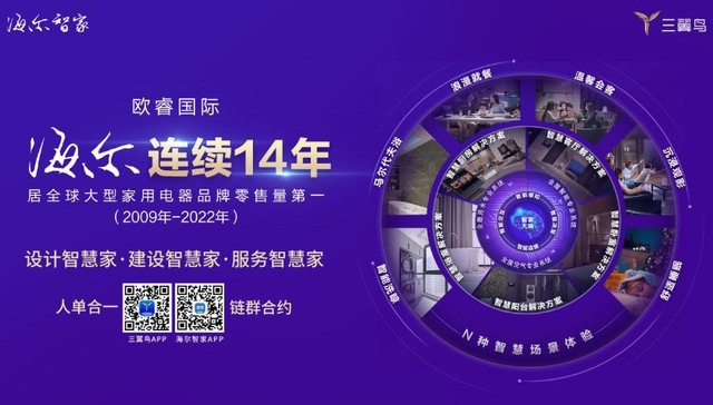 欧睿国际：海尔连续14年居大型家电品牌零售量第一