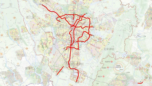 成都地铁五期10条线路 详细信息公开