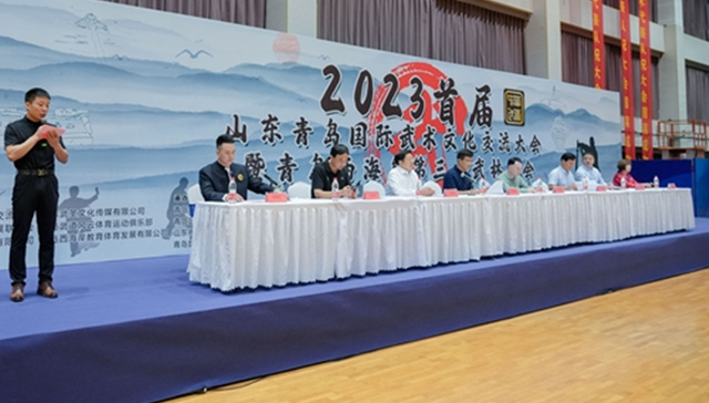 首届山东青岛国际武术文化交流大会在青岛职业技术学院举办