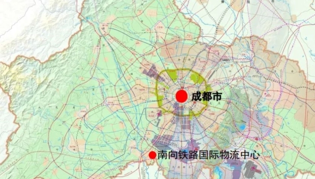 南向铁路国际物流中心（一期）在新津开工建设