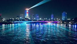 迷幻科技感，宁波更新“封面”：用光的魔法点亮城市之夜