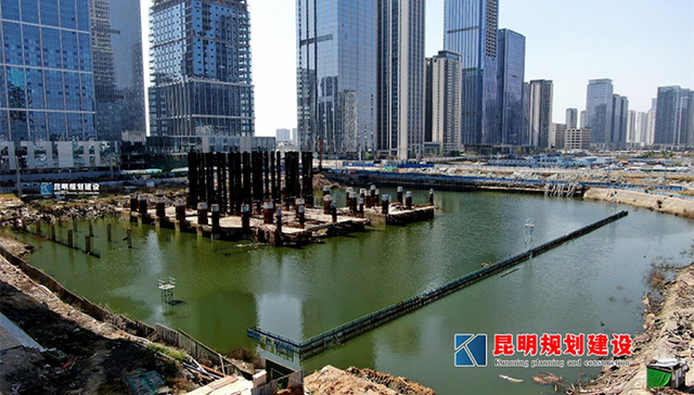 18台抽水机上阵，景成大厦基坑连续抽排积水