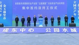 總投資11.3億元，金堂縣天府菌都農(nóng)業(yè)產(chǎn)業(yè)園農(nóng)業(yè)產(chǎn)業(yè)化項(xiàng)目集中簽約及開(kāi)工