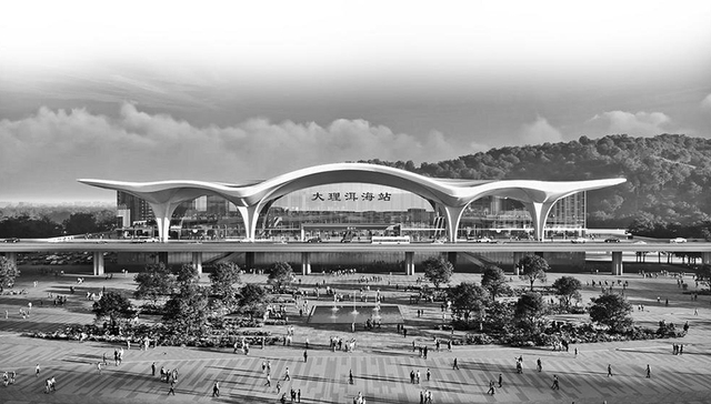 大理洱海站站房开工建设