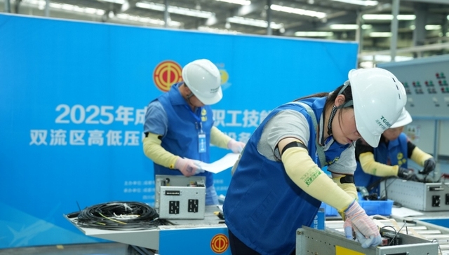2025年成都百万职工技能大赛双流区高低压电器及成套设备装配工比赛圆满举办