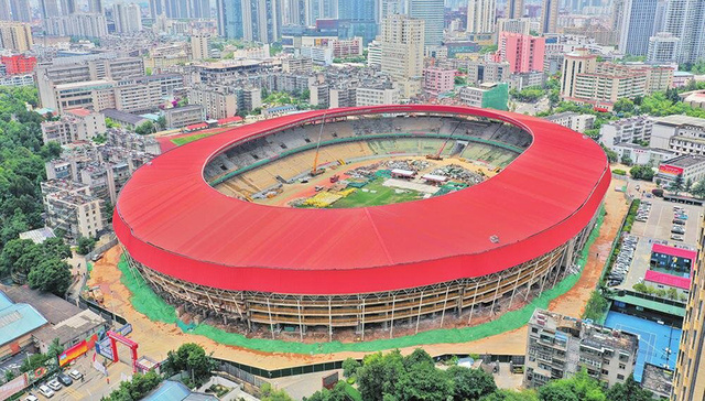昆明拓东体育场升级改造稳步推进