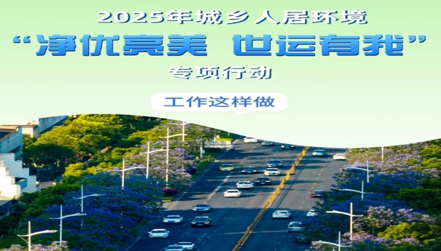 一图读懂｜2025年城乡人居环境“净优亮美 世运有我”专项行动工作这样做