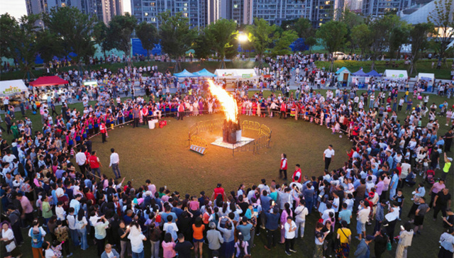 当公园遇见火把节，这个项目再次点燃100℃的人间烟火气