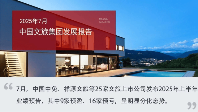 2025年7月中国文旅集团发展报告