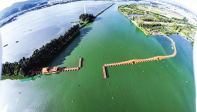 草海开合浮桥预计月底开放