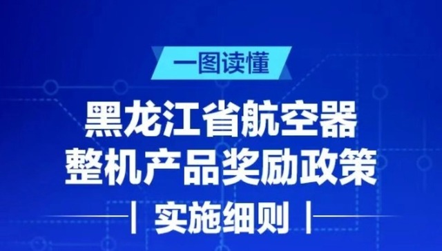 一图读懂｜黑龙江省航空器整机产品奖励政策实施细则