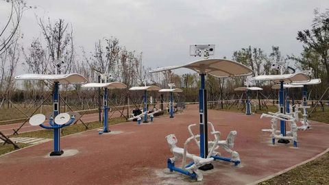 11月底投用！哈尔滨新区新增多条智能健身路径