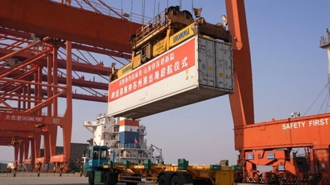 西安“致富金果”，在蘇州港首航出海