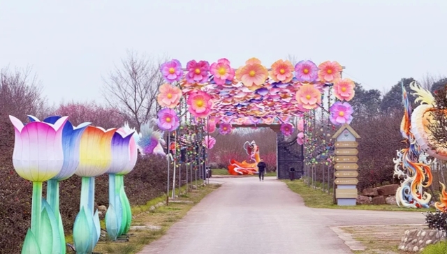 花海赏灯夜游！青城山下问花村村糖花灯迎新春系列活动即将启幕！