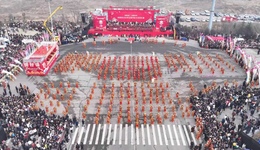 鱼跃龙门闹元宵 非遗社火耀河津