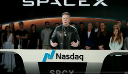 SpaceX完成IPO敲钟了