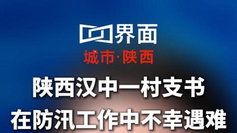 陕西汉中一村支书在防汛工作中不幸遇难
